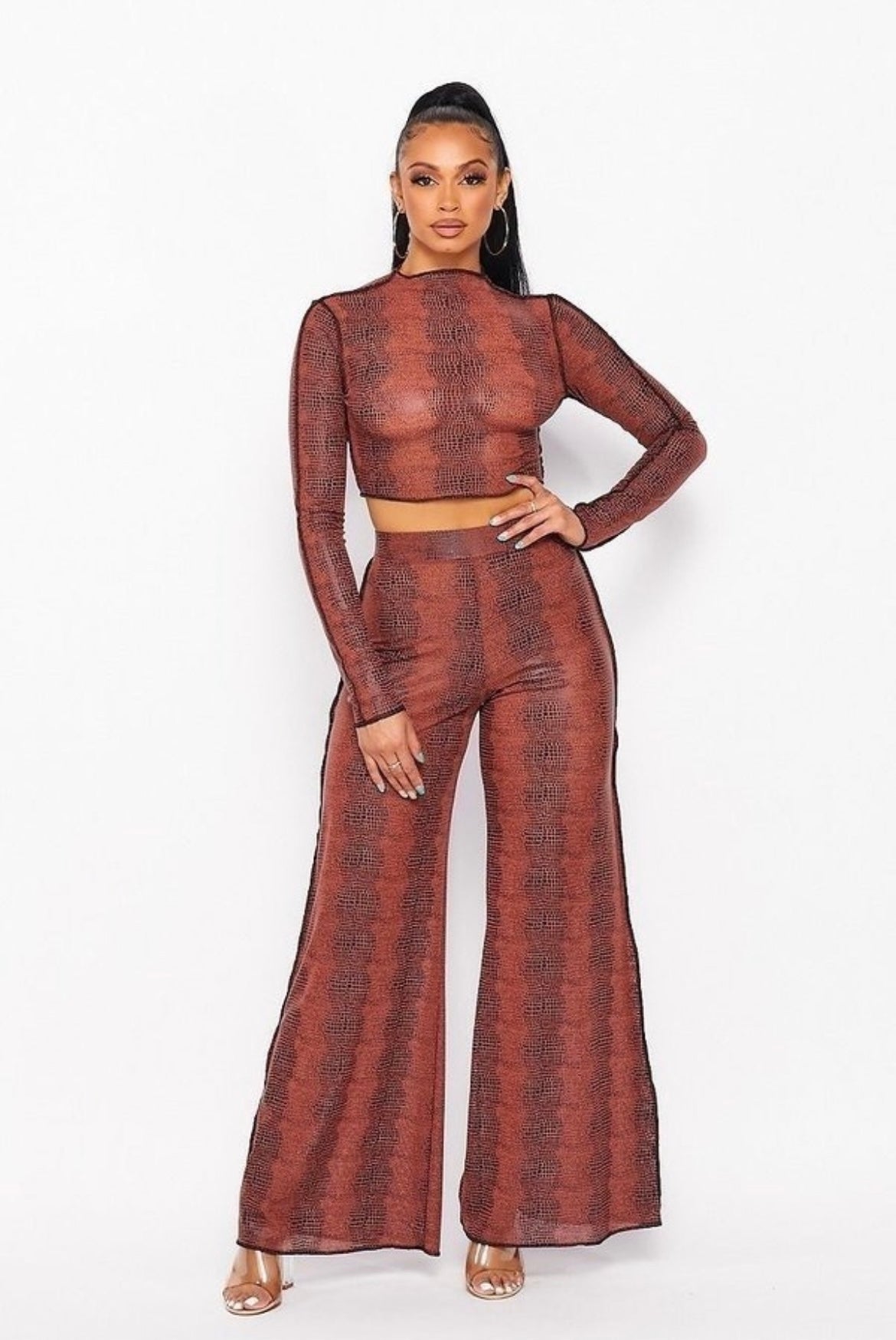 Brown Two Piece